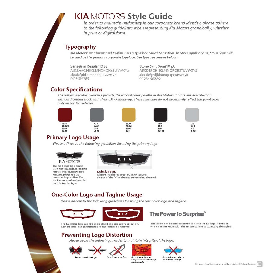 Kia brand book